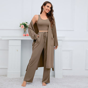 Camisole Coat Wide Leg Pants Suit