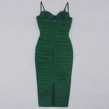 Mesh Tight Pleated Bandage Dress