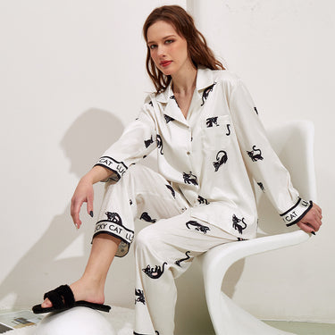 Ice Silk Pajamas Homewear Suit